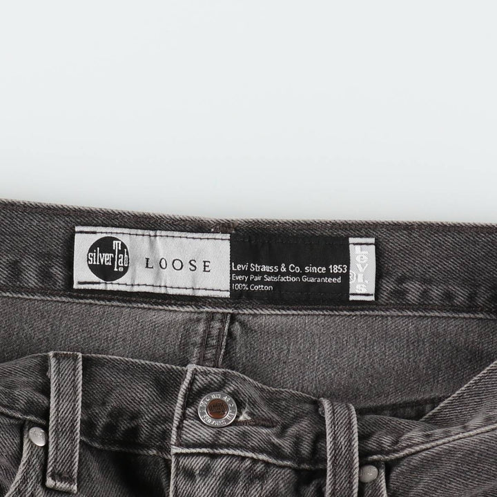 Levi's SILVER TAB LOOSE Tapered Denim Pants, Men's Size W31 cotton gray type Vintage Second Hand