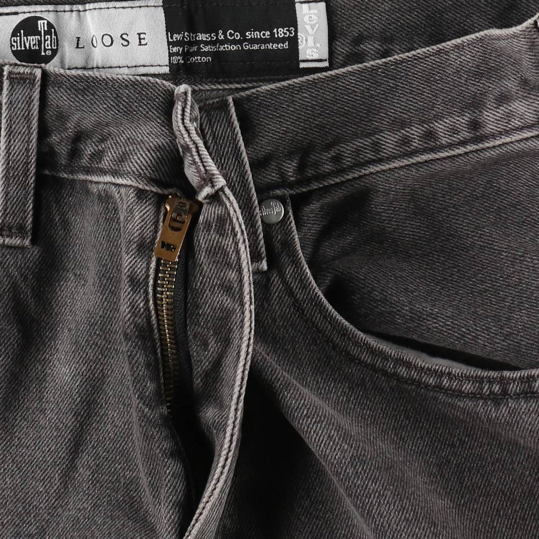 Levi's SILVER TAB LOOSE Tapered Denim Pants, Men's Size W31 cotton gray type Vintage Second Hand