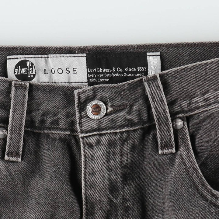 Levi's SILVER TAB LOOSE Tapered Denim Pants, Men's Size W31 cotton gray type Vintage Second Hand