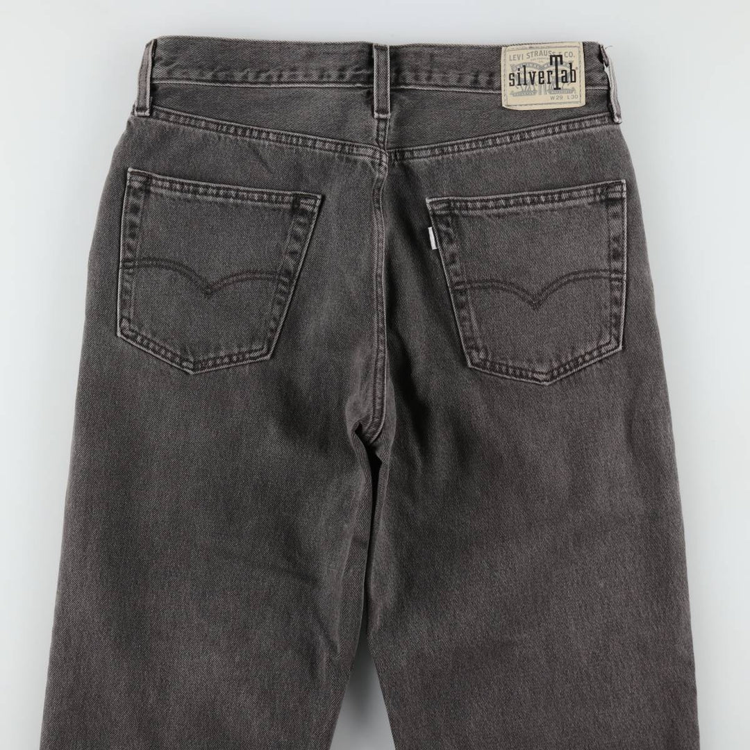 Levi's SILVER TAB LOOSE Tapered Denim Pants, Men's Size W31 cotton gray type Vintage Second Hand