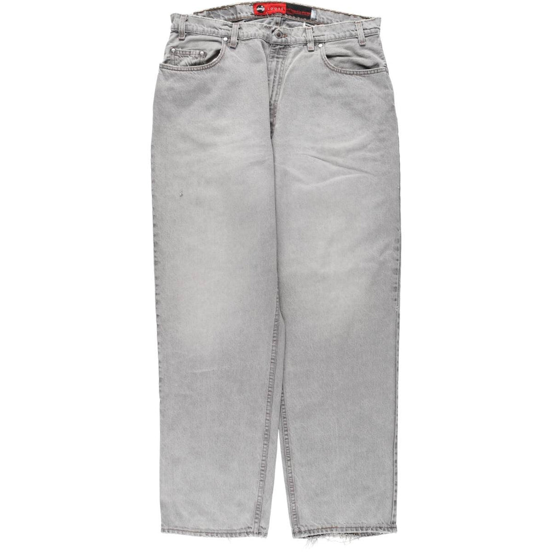 90'S Levi's Silver Tab Loose Tapered Denim Pants, Made in USA, Men's, Size W37, Vintage cotton gray type Vintage Second Hand