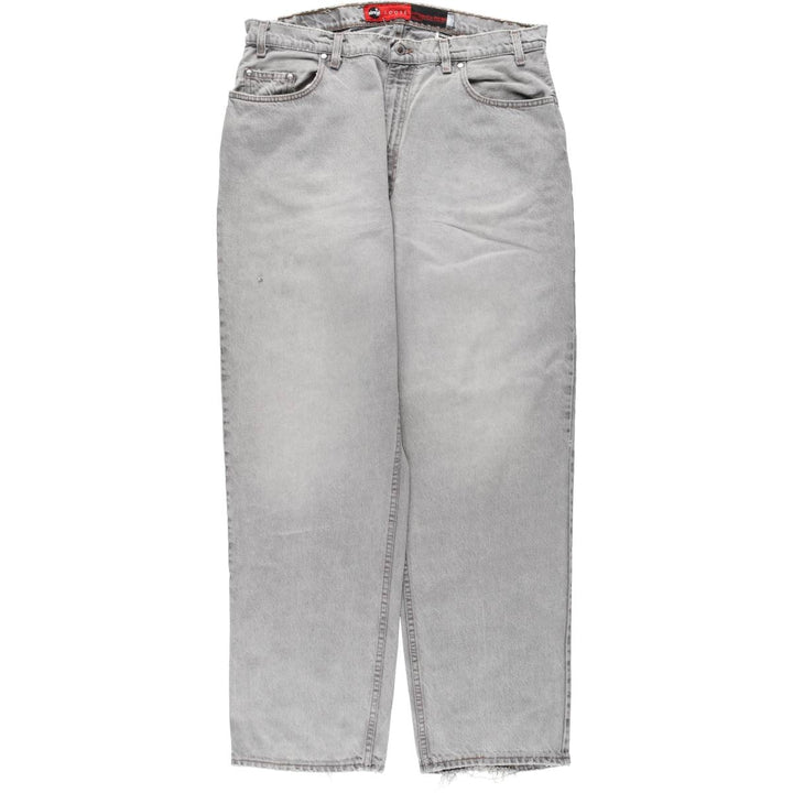 90'S Levi's Silver Tab Loose Tapered Denim Pants, Made in USA, Men's, Size W37, Vintage cotton gray type Vintage Second Hand