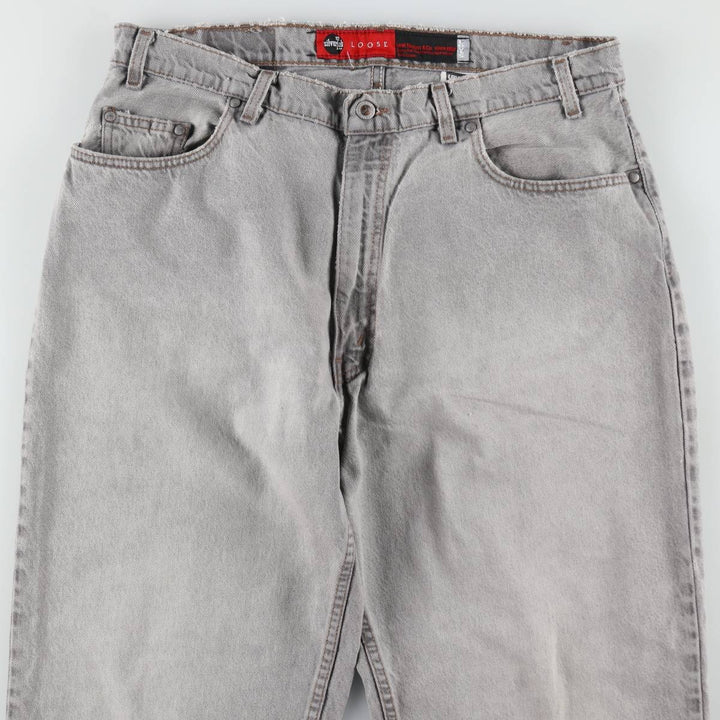 90'S Levi's Silver Tab Loose Tapered Denim Pants, Made in USA, Men's, Size W37, Vintage cotton gray type Vintage Second Hand