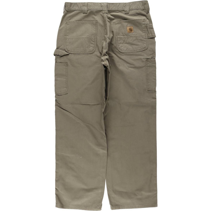 Carhartt Loose Fit Duck Painter Pants, Men's W35 (approx.) cotton Khaki type beige Vintage Second Hand