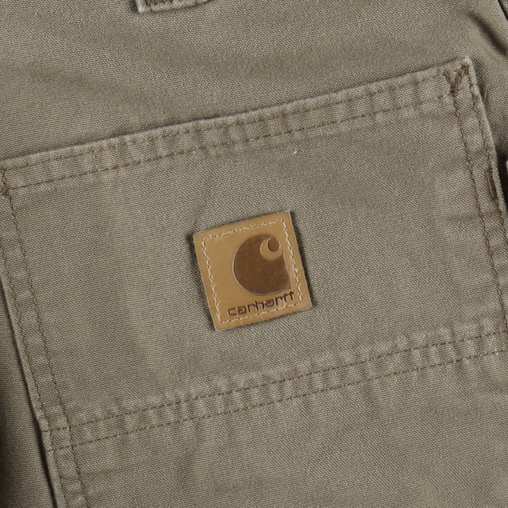 Carhartt Loose Fit Duck Painter Pants, Men's W35 (approx.) cotton Khaki type beige Vintage Second Hand