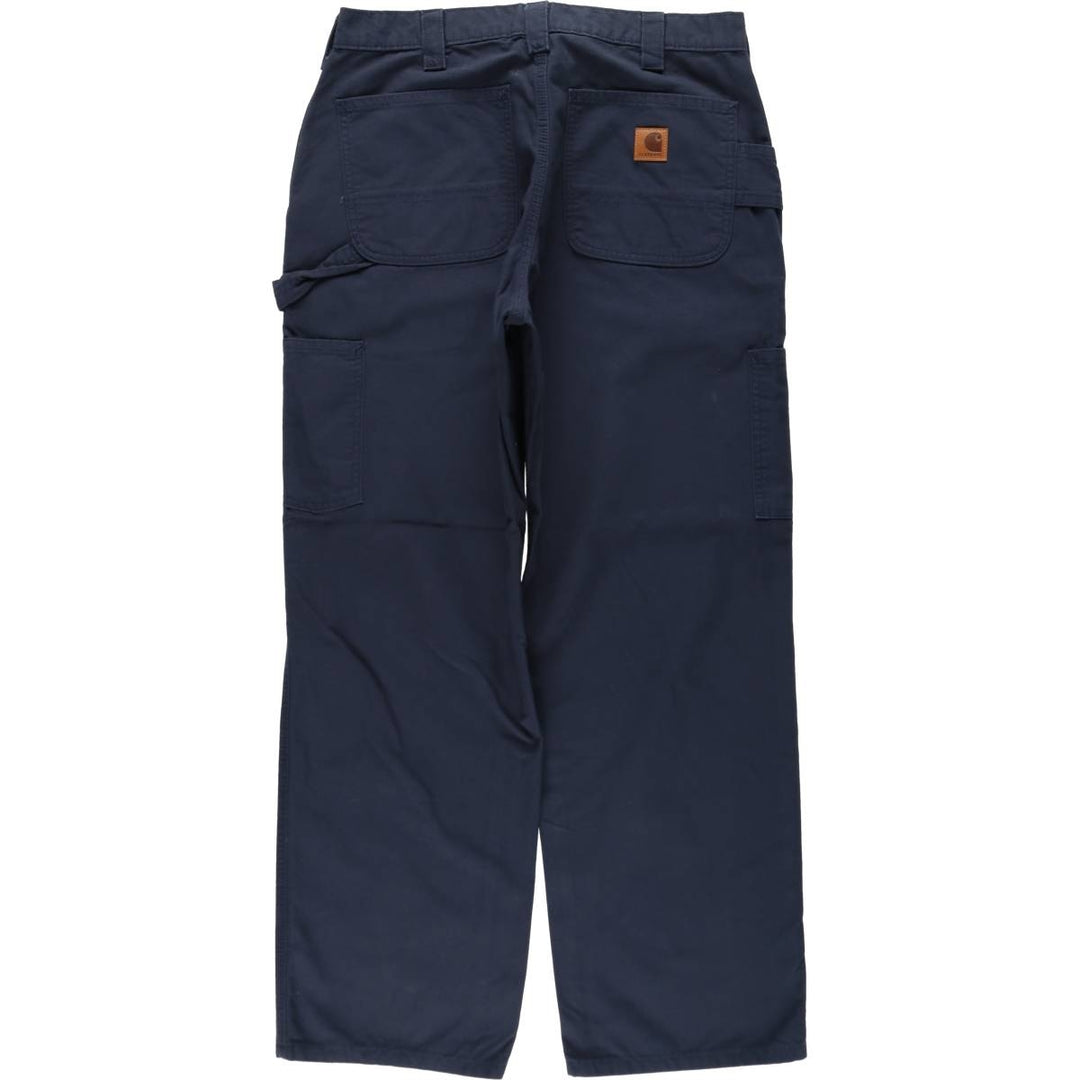 Carhartt Original Dungaree Fit Duck Painter Pants, Men's, Size 34 cotton navy blue type Vintage Second Hand