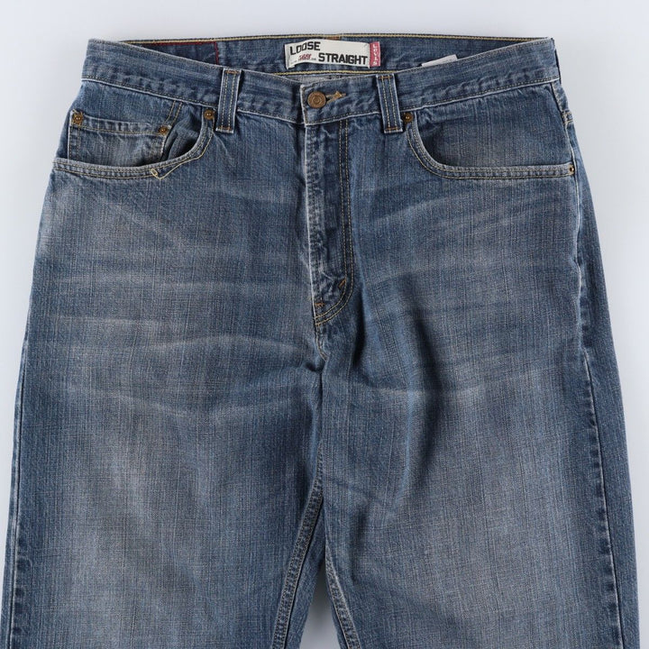 Levi's 569 LOOSE STRAIGHT straight denim pants for men, equivalent to w35 cotton blue type Vintage Second Hand