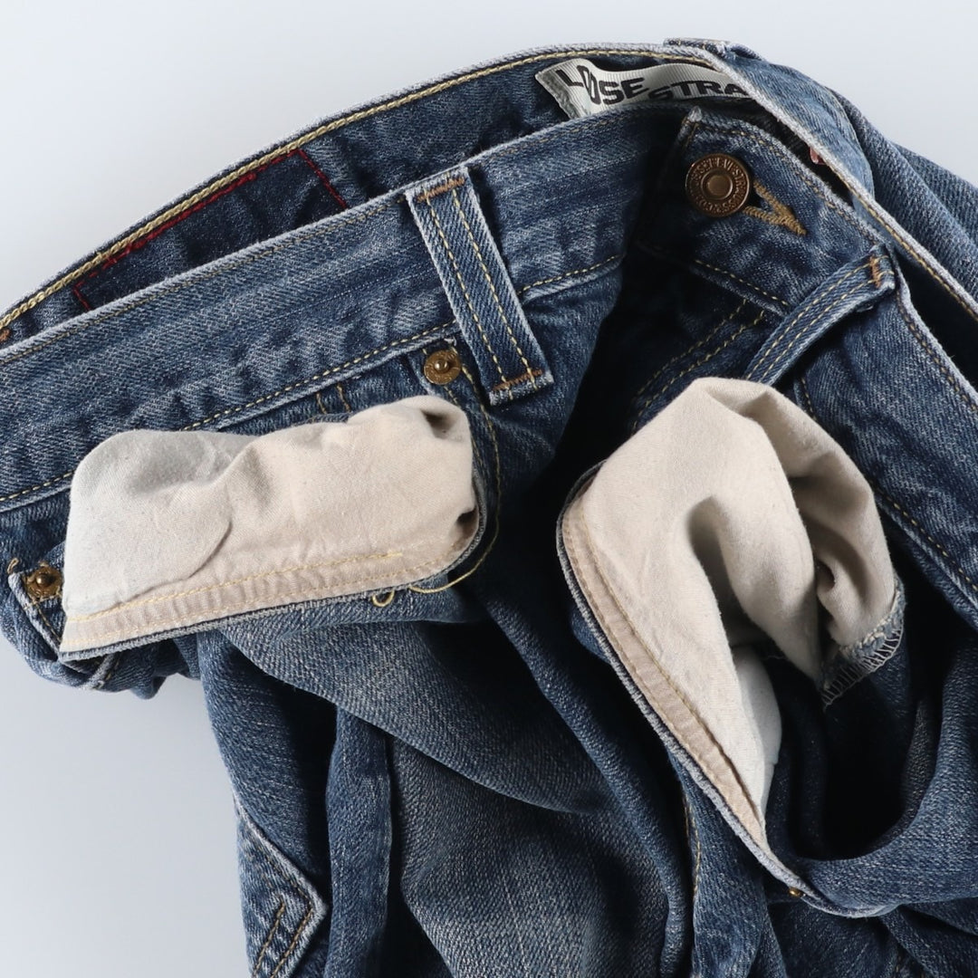 Levi's 569 LOOSE STRAIGHT straight denim pants for men, equivalent to w35 cotton blue type Vintage Second Hand