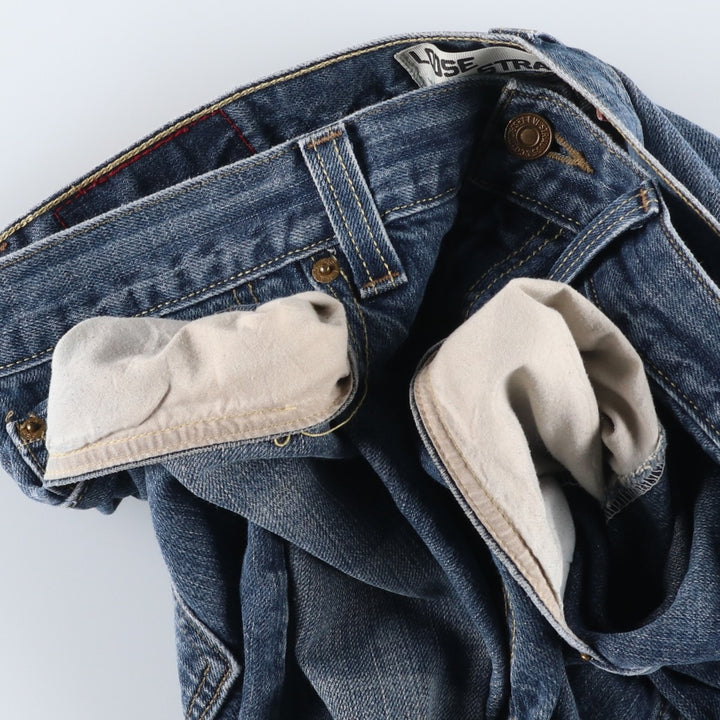 Levi's 569 LOOSE STRAIGHT straight denim pants for men, equivalent to w35 cotton blue type Vintage Second Hand