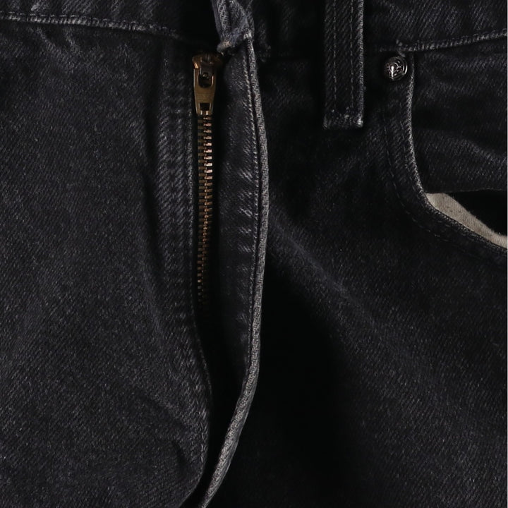 90'S Levi's 545-0230 Loose Orange Tab Black Denim Tapered Jeans, Made in USA, Men's W35 (approx.) cotton black type Vintage Second Hand