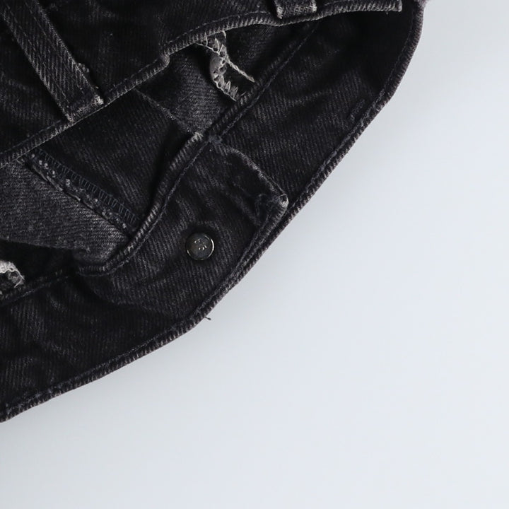90'S Levi's 545-0230 Loose Orange Tab Black Denim Tapered Jeans, Made in USA, Men's W35 (approx.) cotton black type Vintage Second Hand