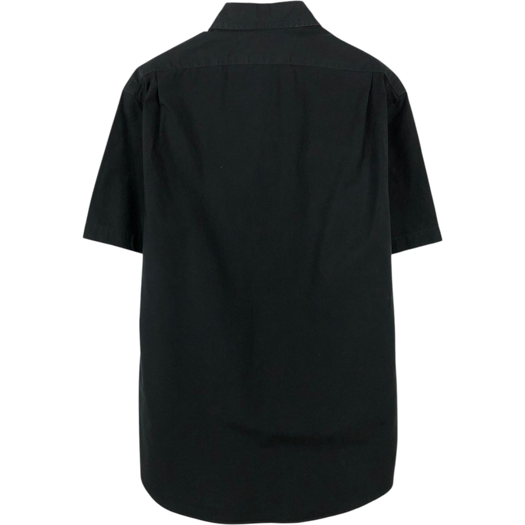 Ralph Lauren POLO by Ralph Lauren short sleeve cotton shirt, men's size M cotton black type Vintage Second Hand