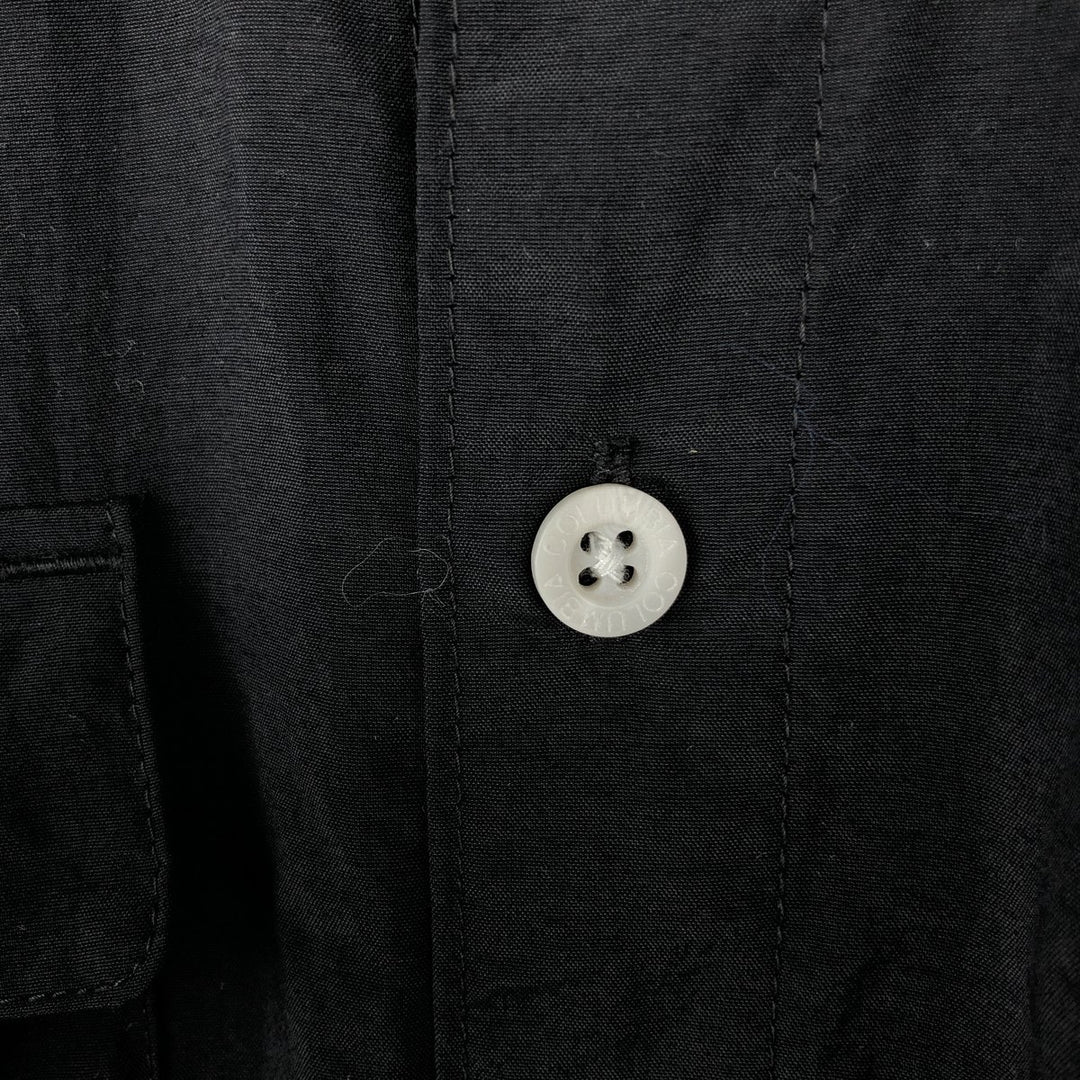 Columbia Bahamas Button-Down Short-Sleeve Fishing Shirt (Men's Size S) Nylon black type Vintage Second Hand