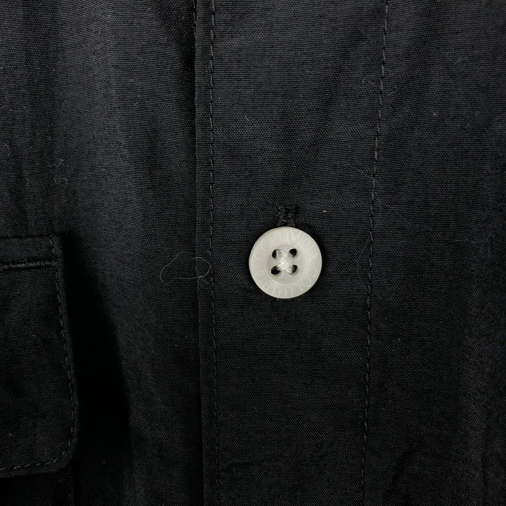Columbia Bahamas Button-Down Short-Sleeve Fishing Shirt (Men's Size S) Nylon black type Vintage Second Hand