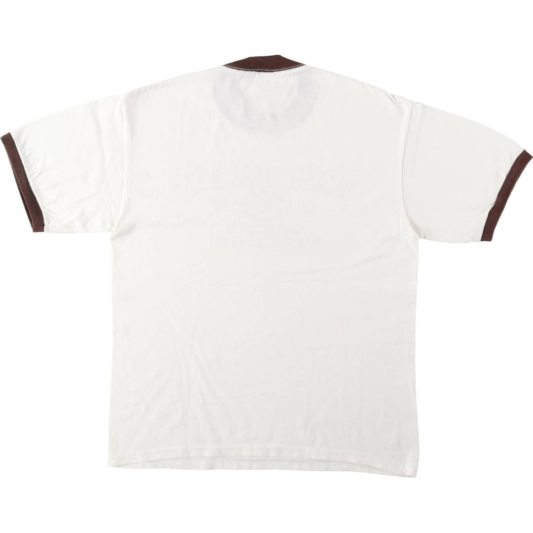 Dickies Ringer T-shirt, Men's Size M cotton white type Vintage Second Hand