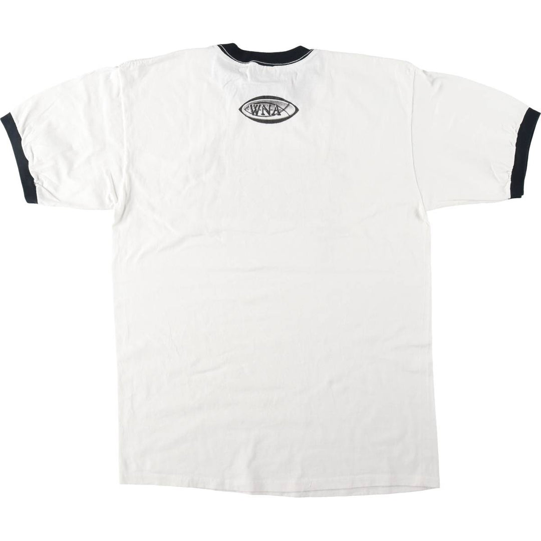 90'S Anvil Ringer T-shirt, Made in USA, Men's XL, Vintage cotton white type Vintage Second Hand