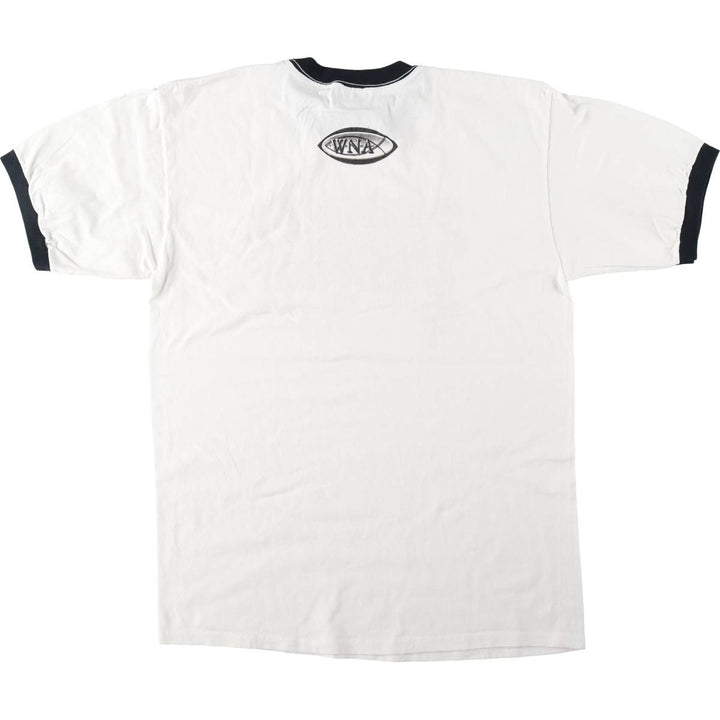 90'S Anvil Ringer T-shirt, Made in USA, Men's XL, Vintage cotton white type Vintage Second Hand