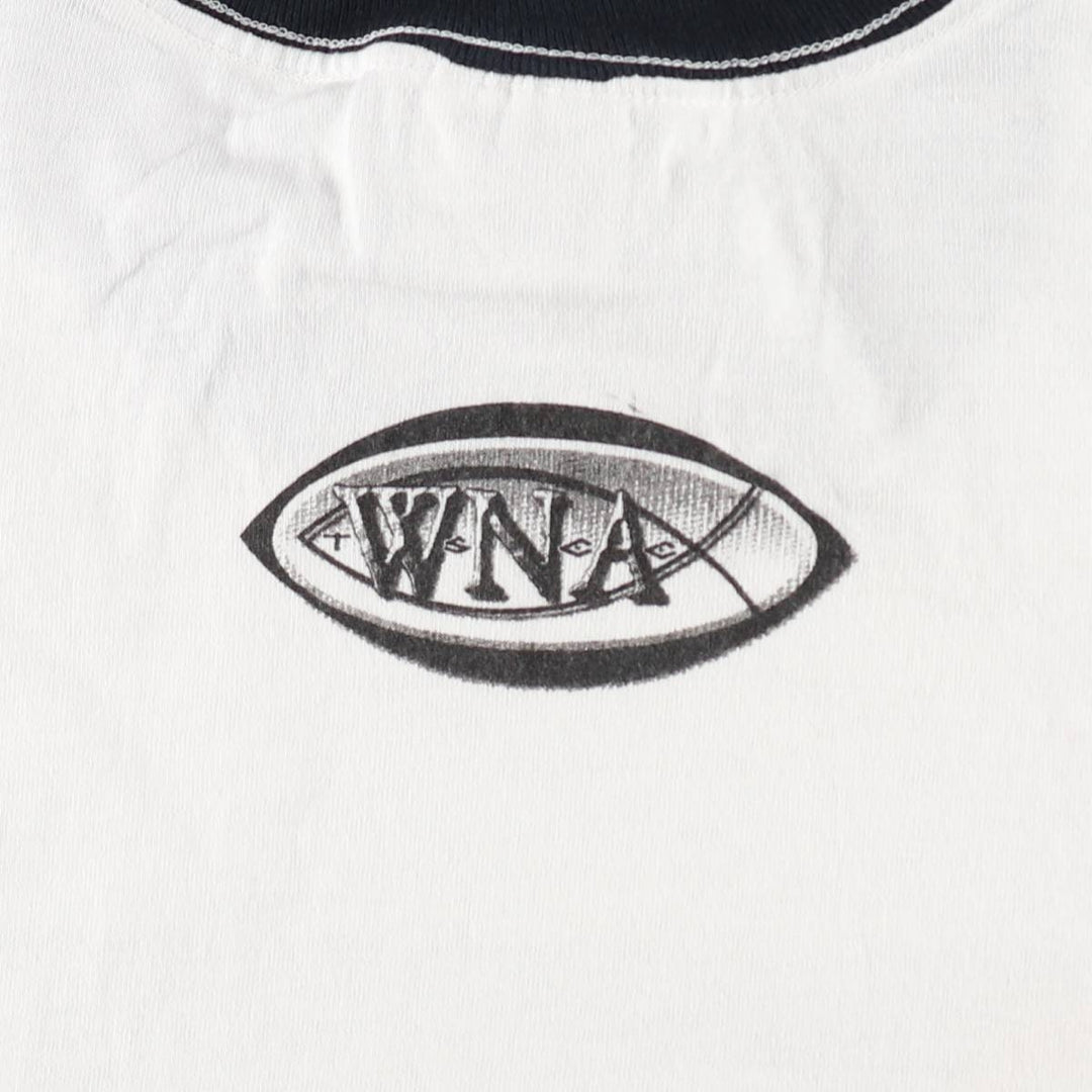 90'S Anvil Ringer T-shirt, Made in USA, Men's XL, Vintage cotton white type Vintage Second Hand