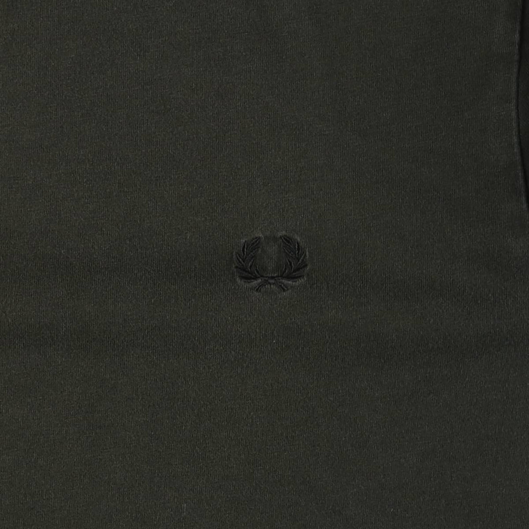 Fred Perry Ringer T-shirt, Men's Size XL (approx.) cotton Khaki type Vintage Second Hand