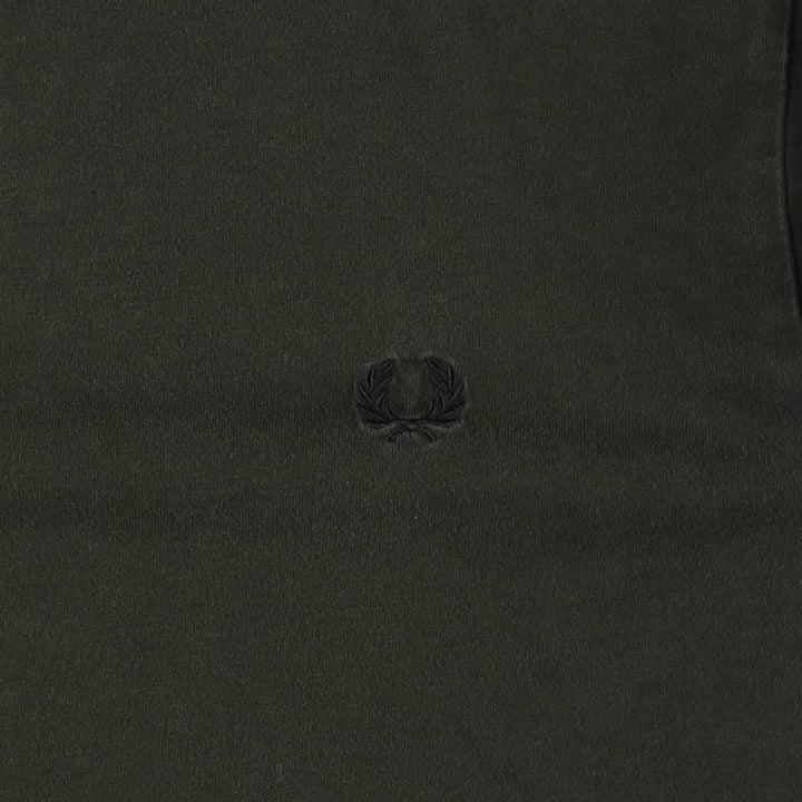 Fred Perry Ringer T-shirt, Men's Size XL (approx.) cotton Khaki type Vintage Second Hand