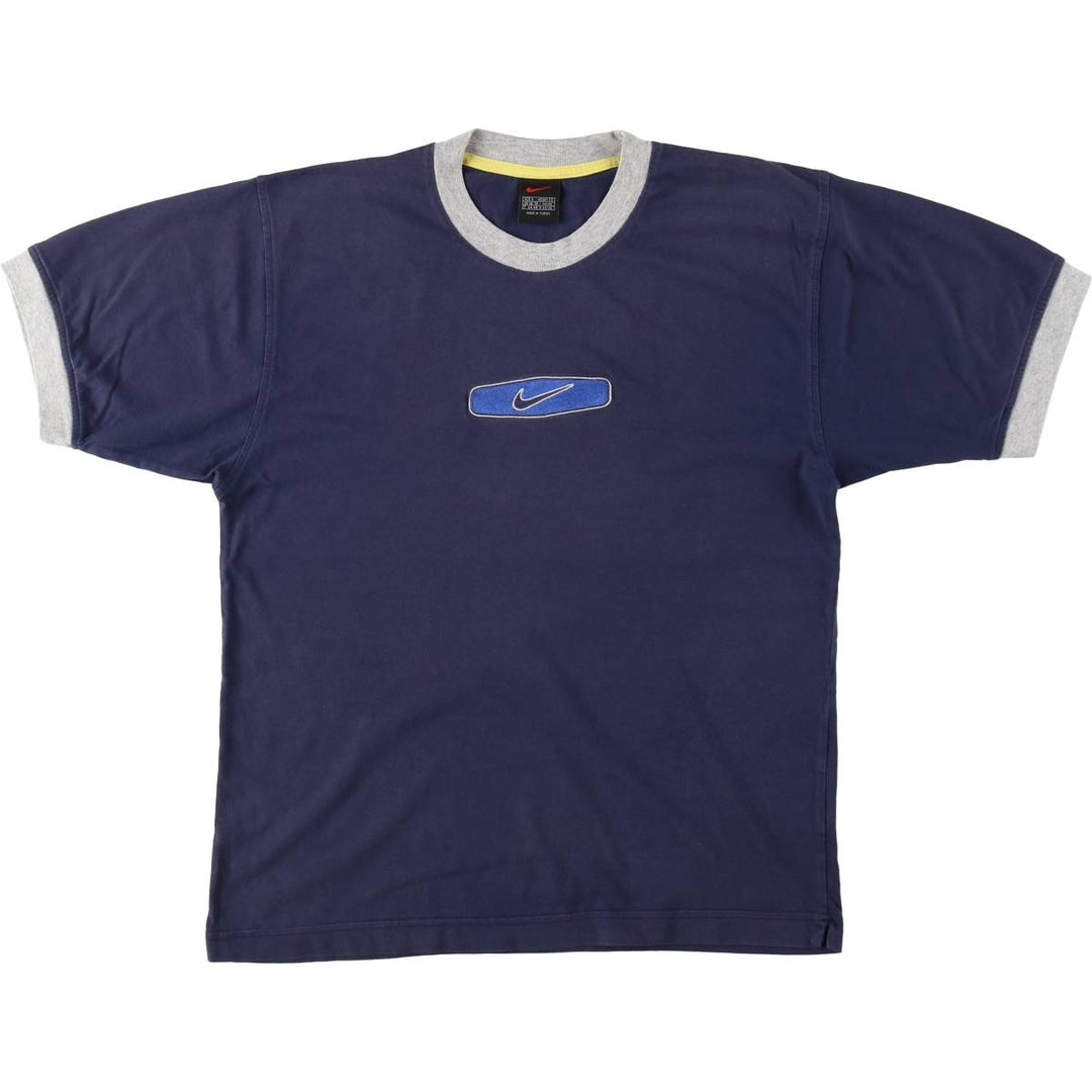 90s-00'S Nike Ringer T-shirt, Men's Size S (approx.), Vintage cotton navy blue type Vintage Second Hand