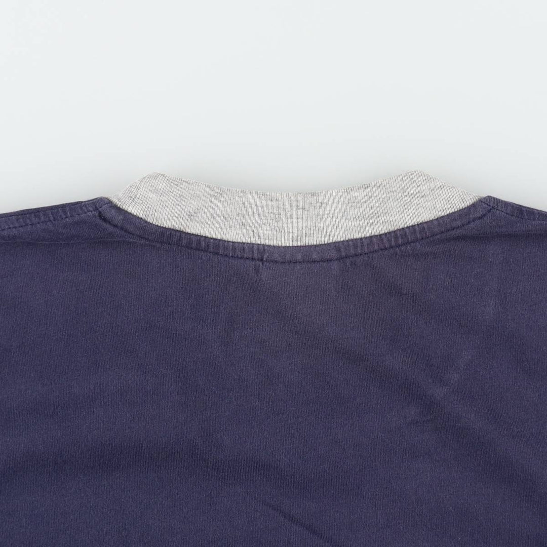 90s-00'S Nike Ringer T-shirt, Men's Size S (approx.), Vintage cotton navy blue type Vintage Second Hand