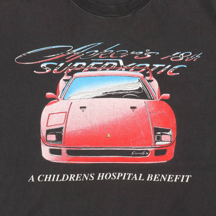 90'S Hanes Heavyweight Motorcycle T-Shirt, Men's XXL equivalent, Vintage cotton black type Vintage Second Hand