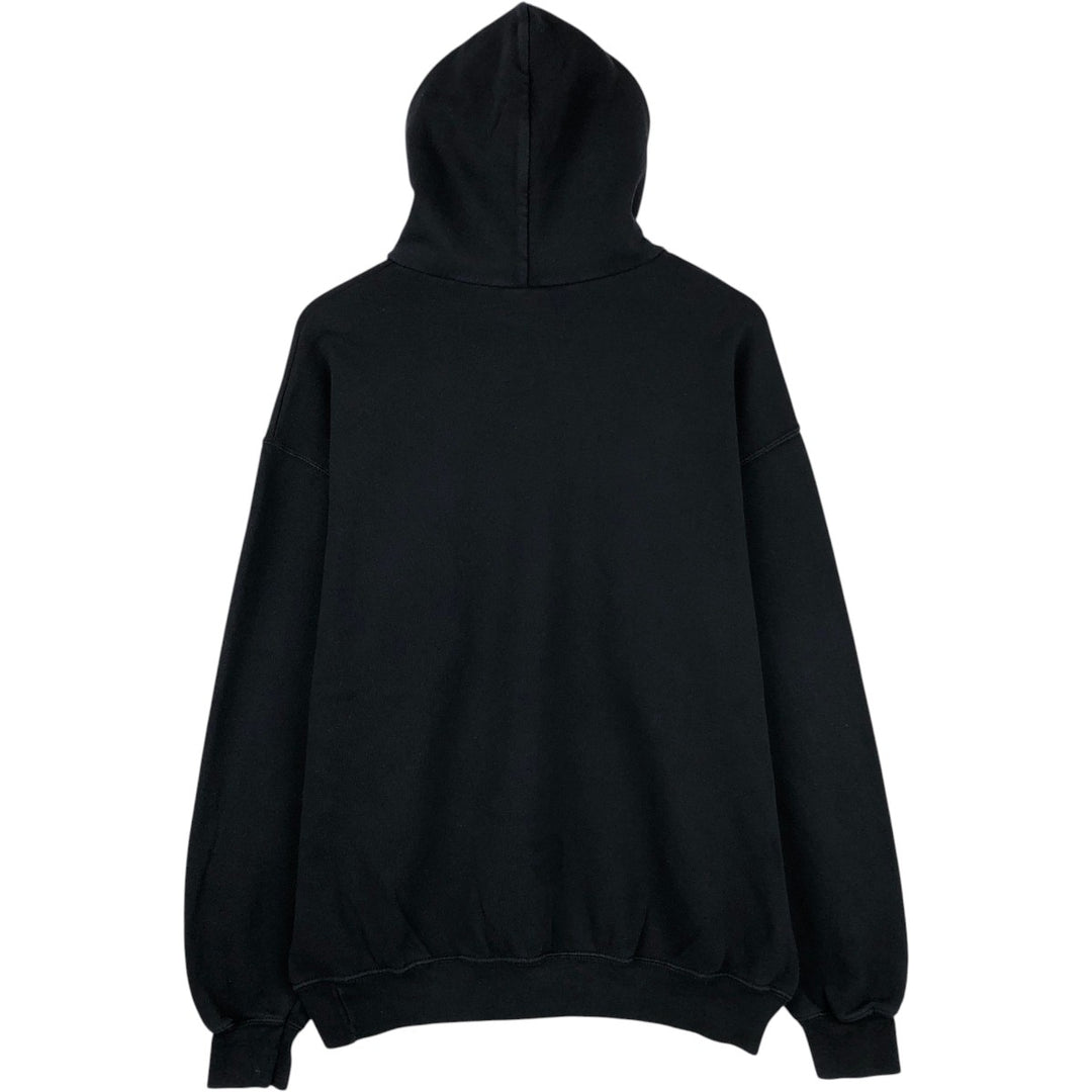 Fruit of the Loom Classic Sweat Pullover Hoodie (Men's XL equivalent) cotton black type Vintage Second Hand