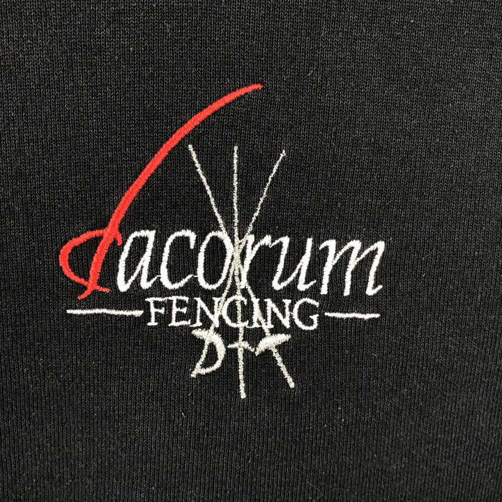 Fruit of the Loom Classic Sweat Pullover Hoodie (Men's XL equivalent) cotton black type Vintage Second Hand