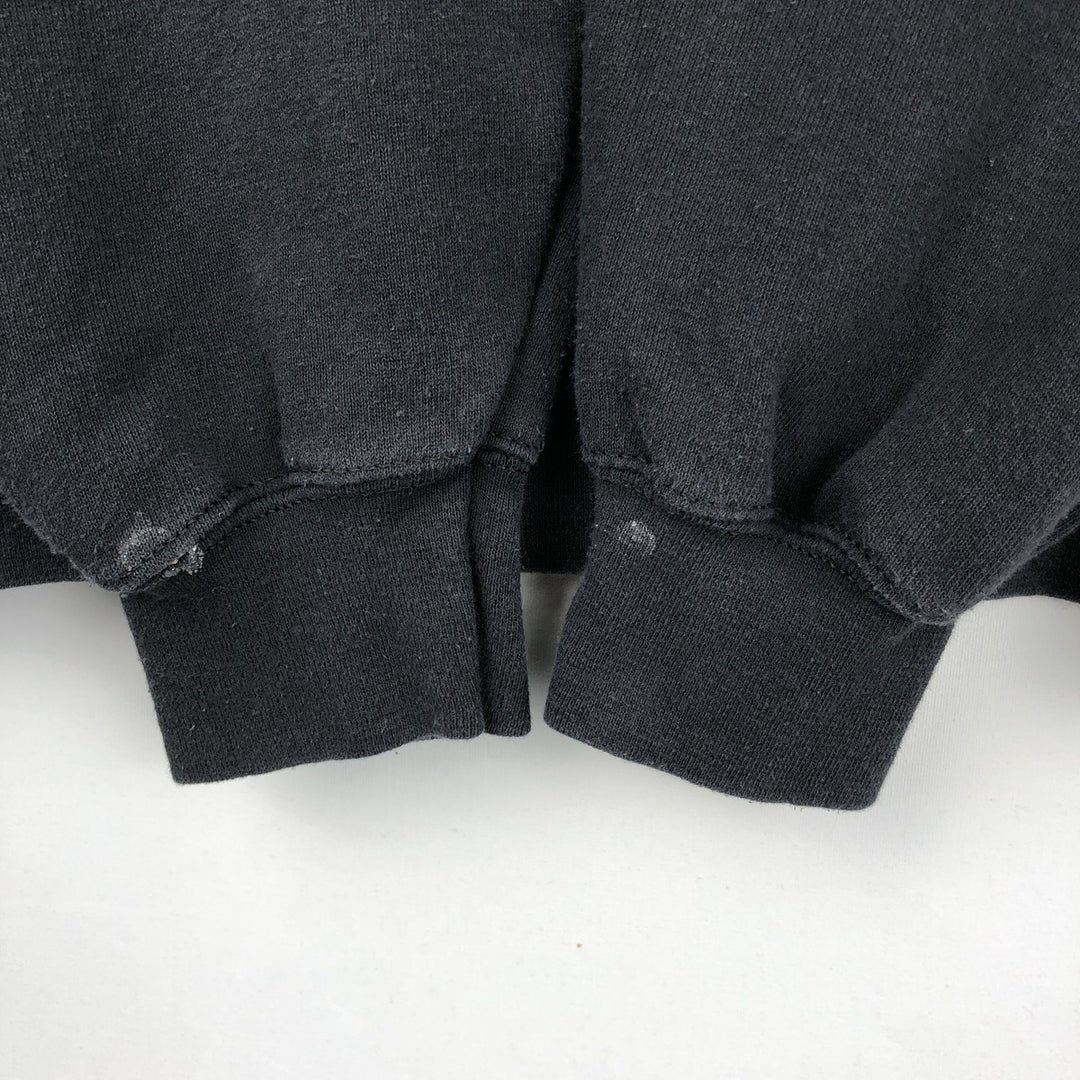 Fruit of the Loom Classic Sweat Pullover Hoodie (Men's XL equivalent) cotton black type Vintage Second Hand