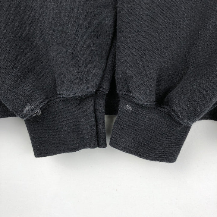 Fruit of the Loom Classic Sweat Pullover Hoodie (Men's XL equivalent) cotton black type Vintage Second Hand
