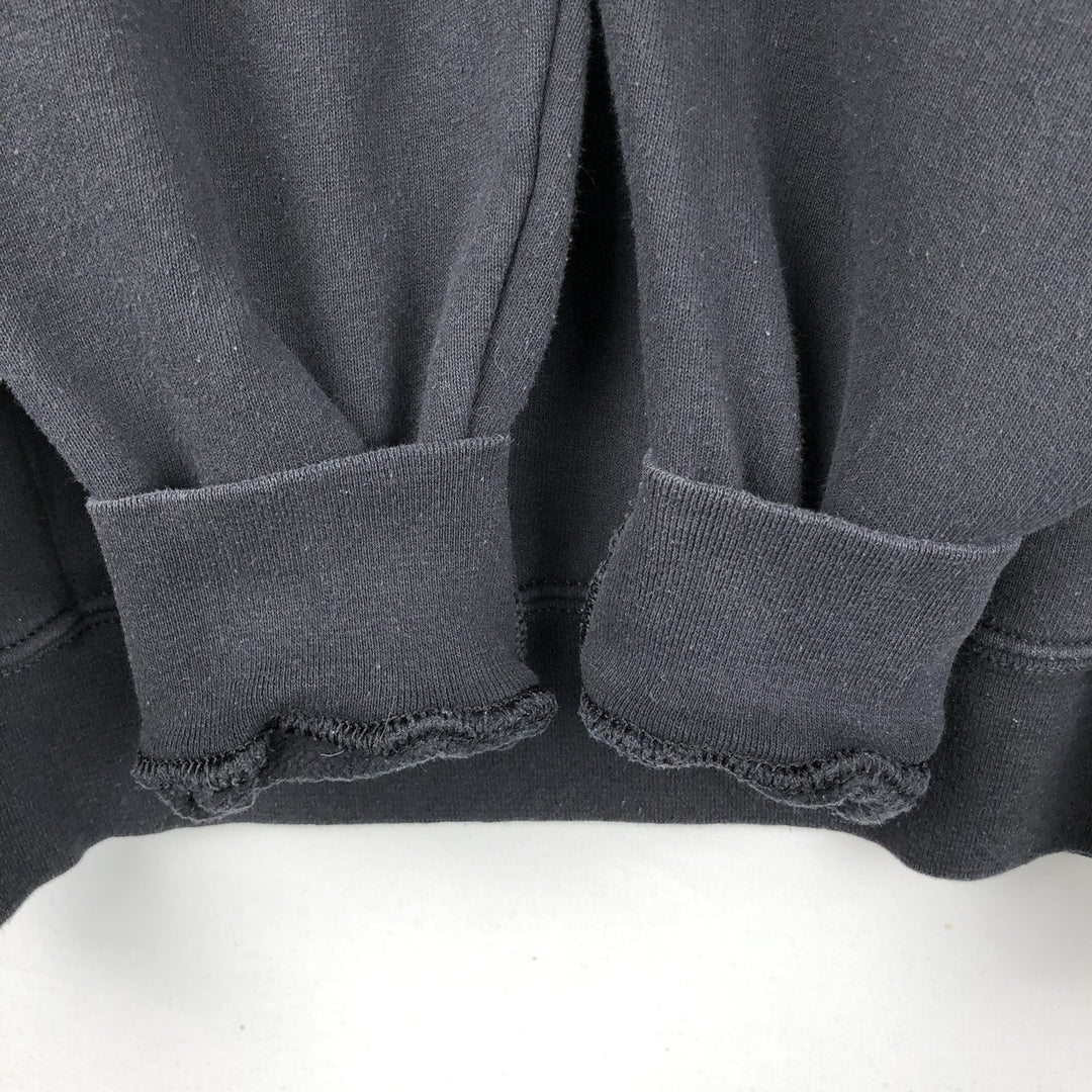 Fruit of the Loom Classic Sweat Pullover Hoodie (Men's XL equivalent) cotton black type Vintage Second Hand