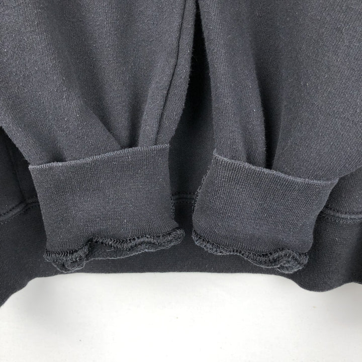 Fruit of the Loom Classic Sweat Pullover Hoodie (Men's XL equivalent) cotton black type Vintage Second Hand