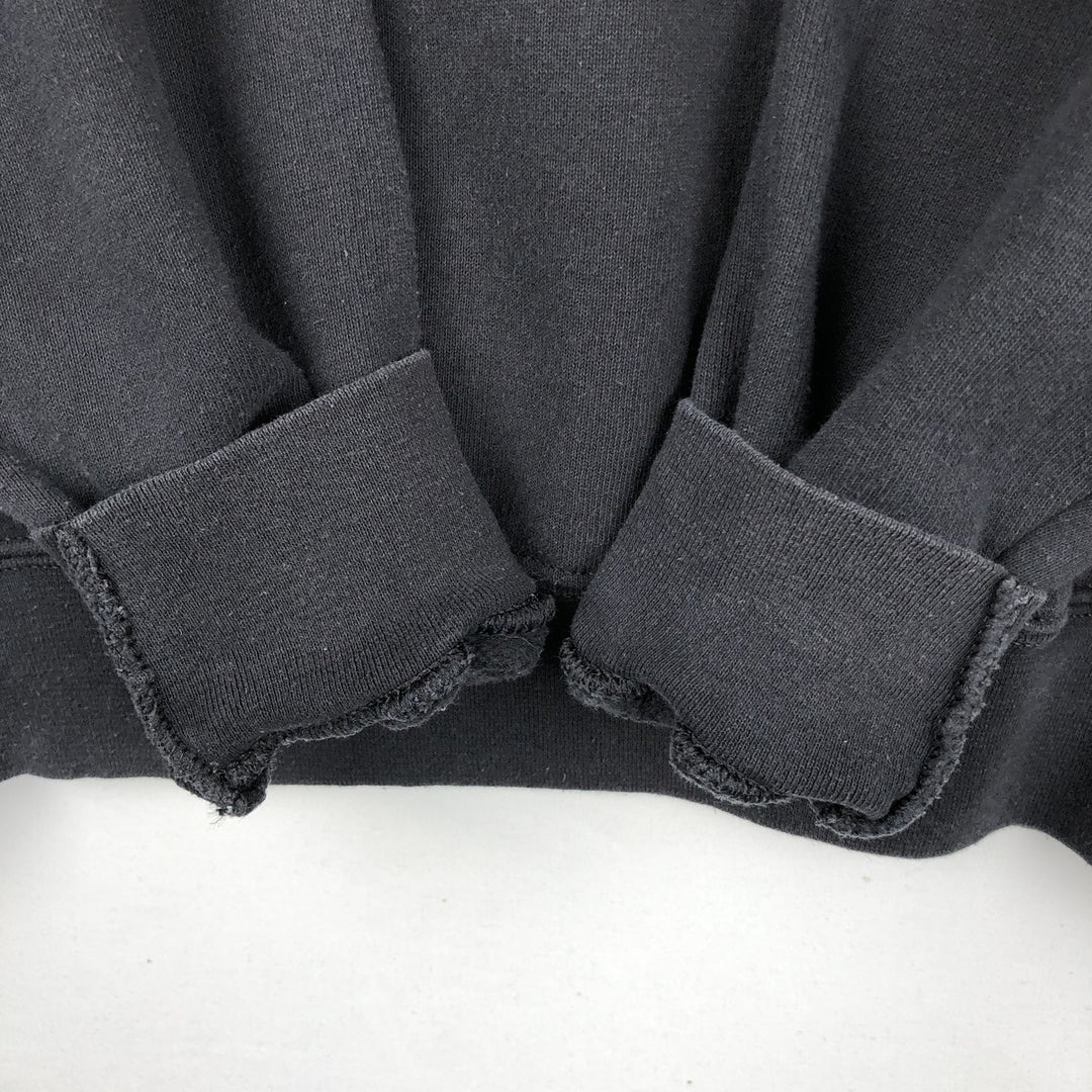Fruit of the Loom Classic Sweat Pullover Hoodie (Men's XL equivalent) cotton black type Vintage Second Hand