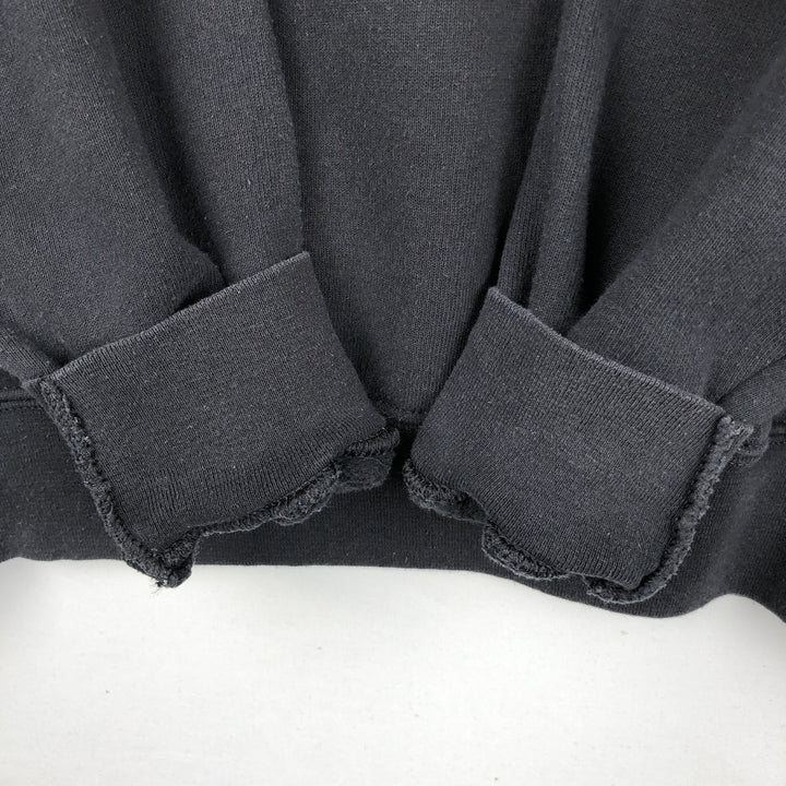 Fruit of the Loom Classic Sweat Pullover Hoodie (Men's XL equivalent) cotton black type Vintage Second Hand