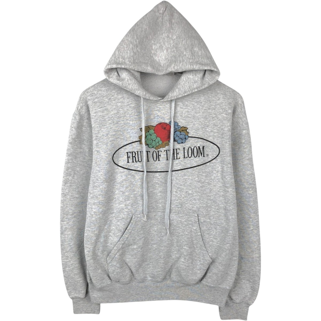 Fruit of the Loom Classic Sweat Pullover Hoodie (Men's Size M) cotton gray type Vintage Second Hand