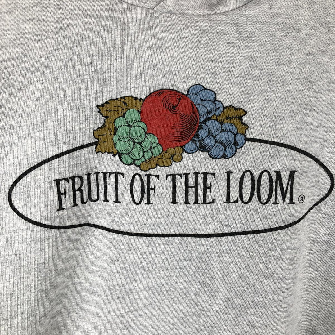 Fruit of the Loom Classic Sweat Pullover Hoodie (Men's Size M) cotton gray type Vintage Second Hand