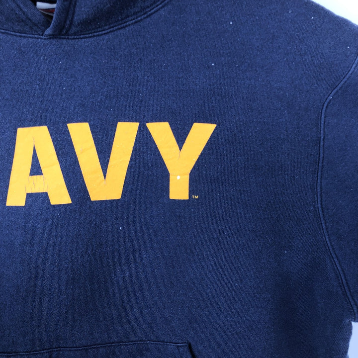 SOFFE Sweat Pullover Hoodie, Men's Size L (approx.) cotton navy blue type Vintage Second Hand