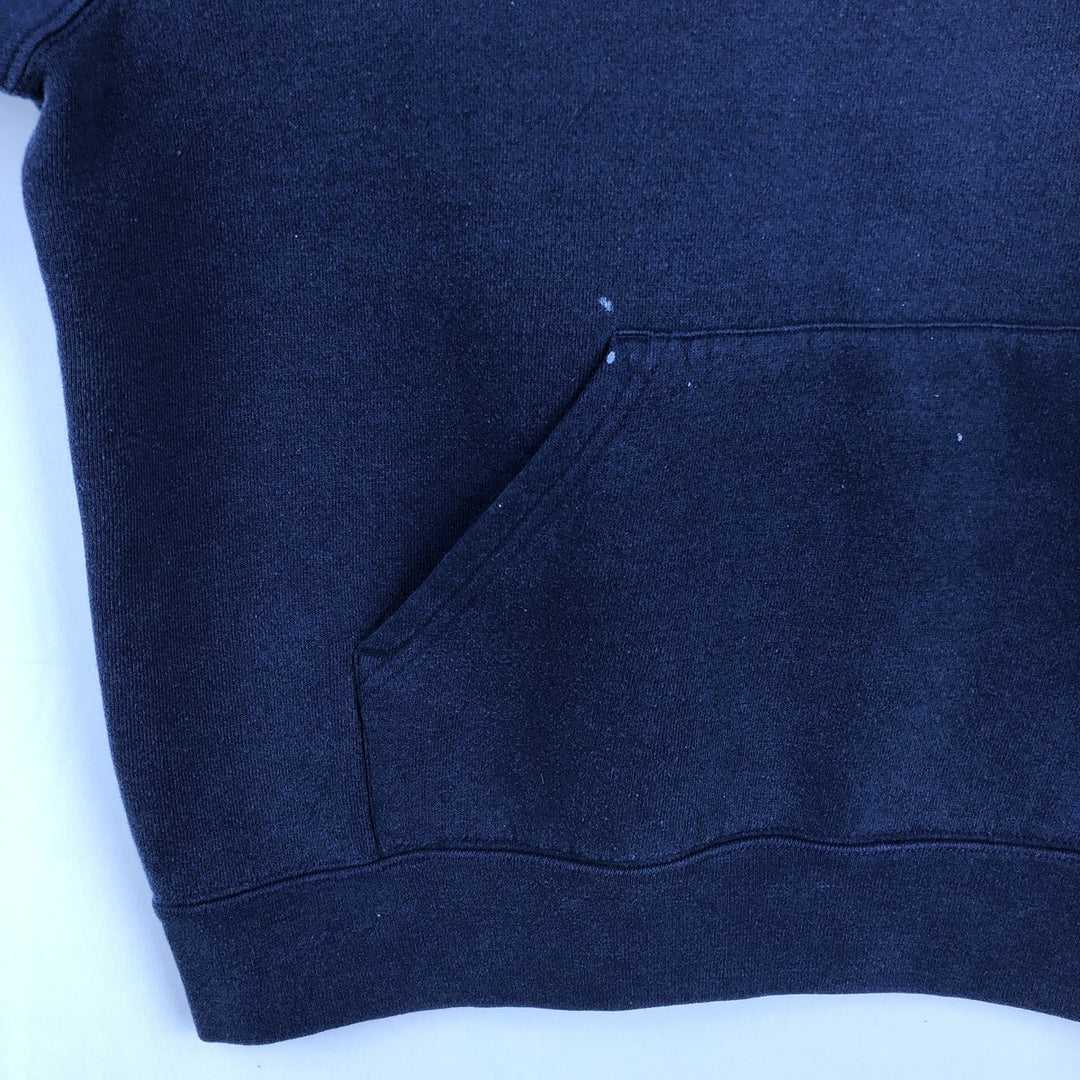 SOFFE Sweat Pullover Hoodie, Men's Size L (approx.) cotton navy blue type Vintage Second Hand