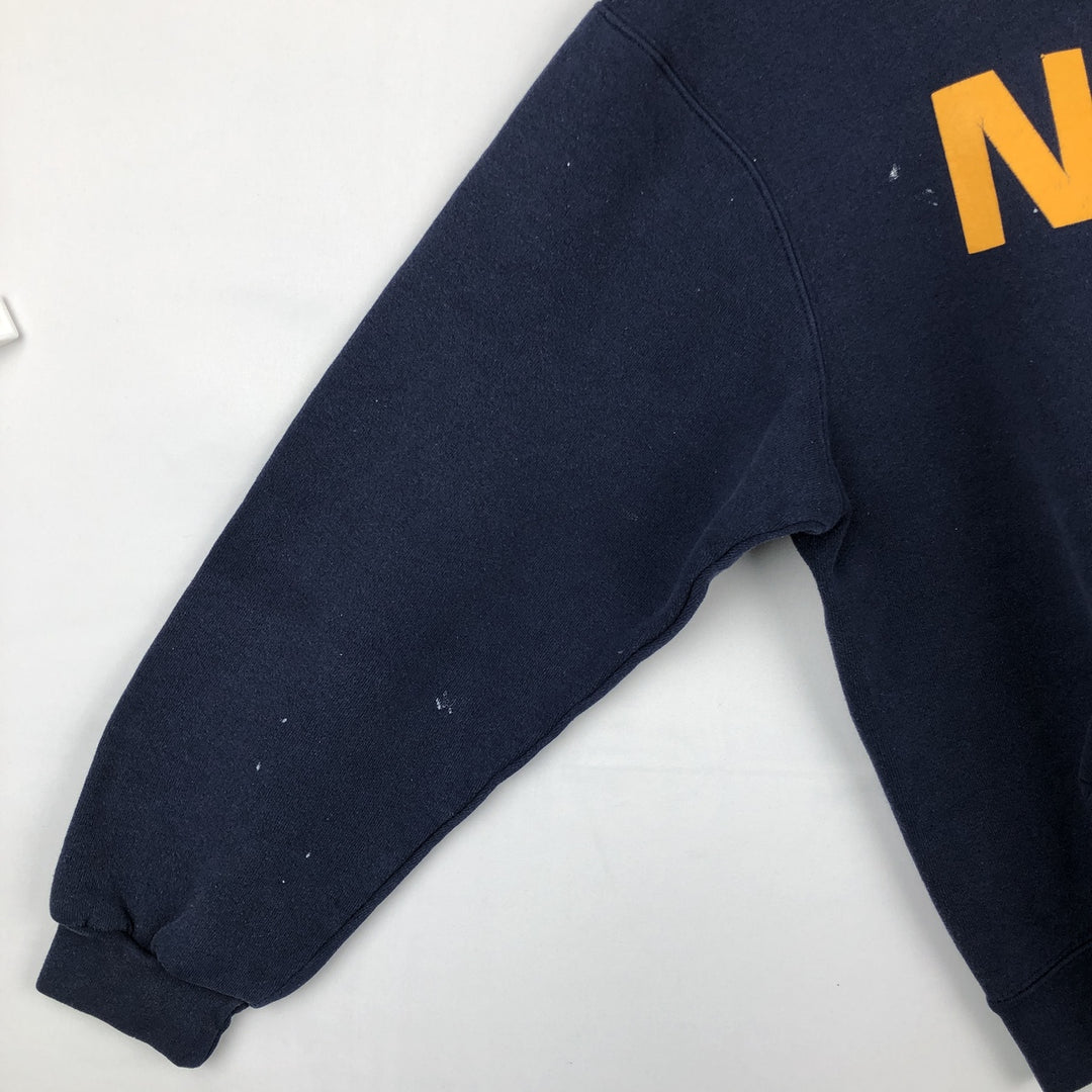SOFFE Sweat Pullover Hoodie, Men's Size L (approx.) cotton navy blue type Vintage Second Hand