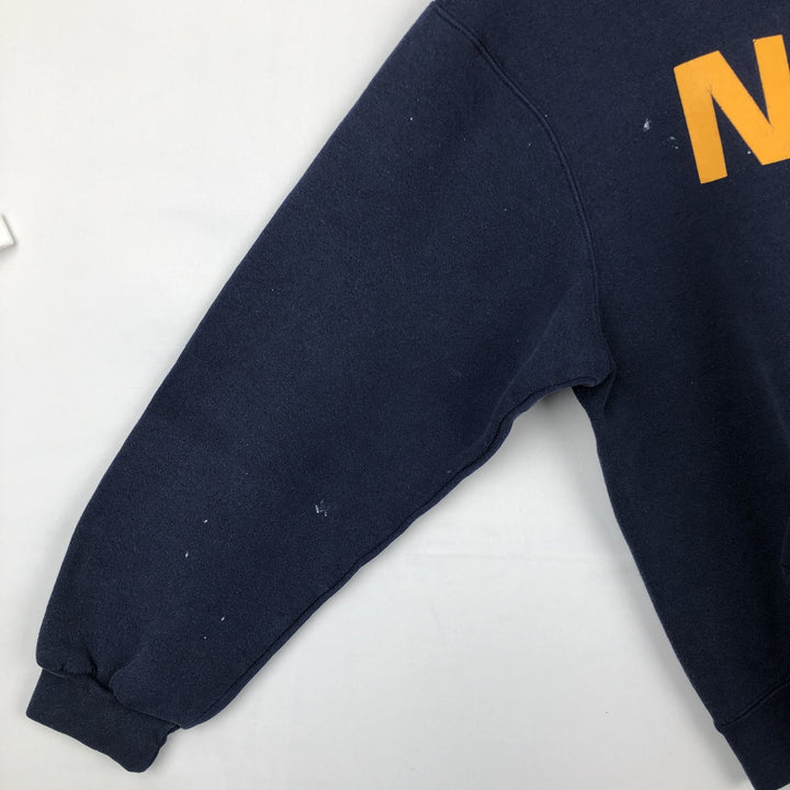 SOFFE Sweat Pullover Hoodie, Men's Size L (approx.) cotton navy blue type Vintage Second Hand