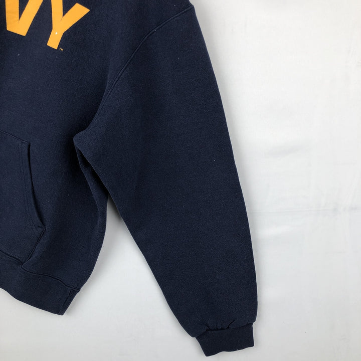 SOFFE Sweat Pullover Hoodie, Men's Size L (approx.) cotton navy blue type Vintage Second Hand