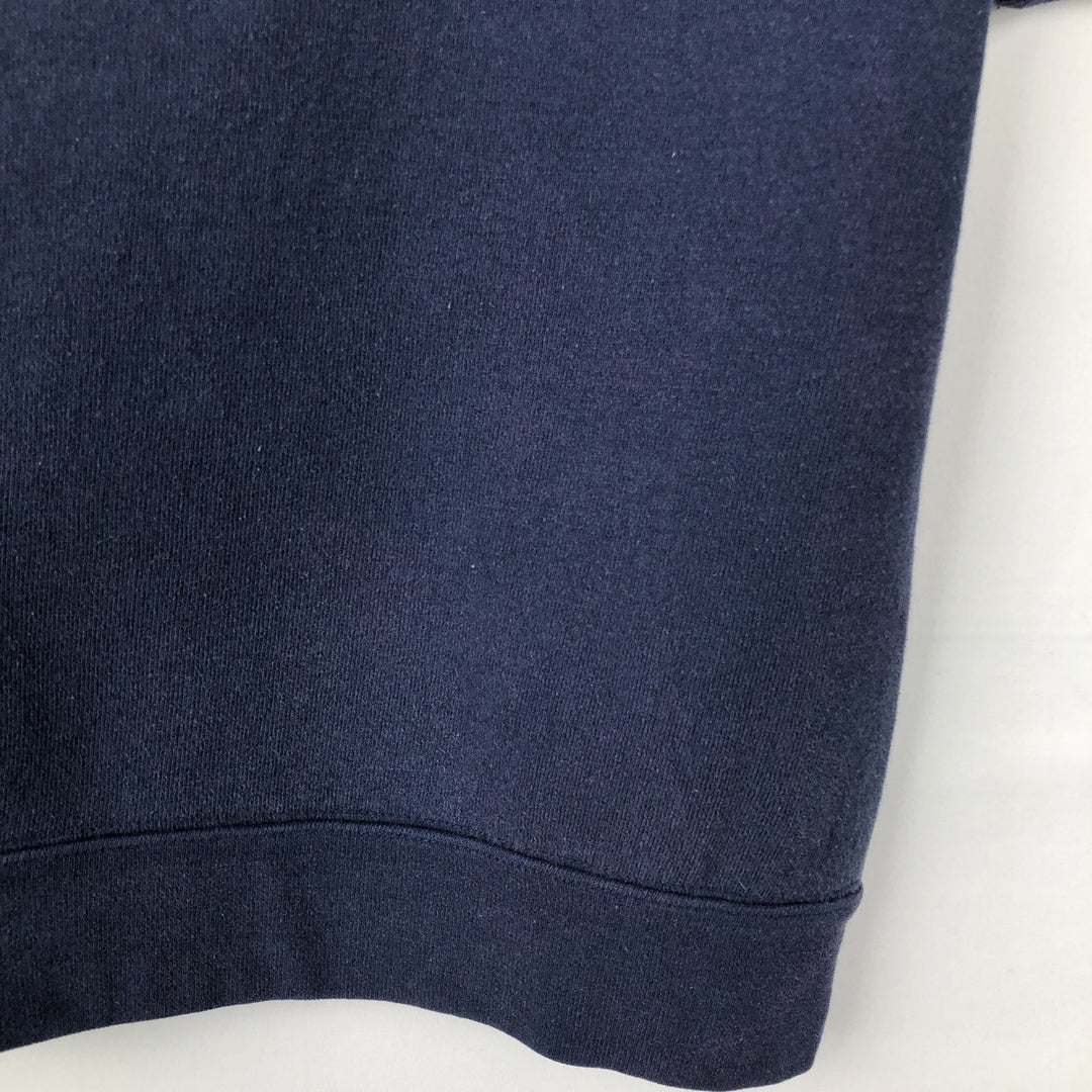 SOFFE Sweat Pullover Hoodie, Men's Size L (approx.) cotton navy blue type Vintage Second Hand