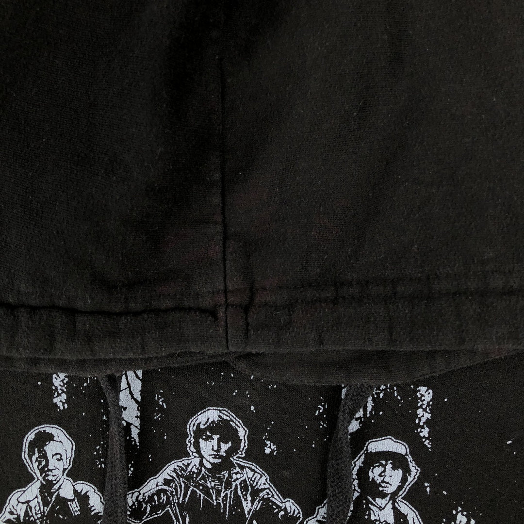 STRANGER THINGS Movie Sweatshirt Pullover Hoodie, Men's Size L unclear black type Vintage Second Hand