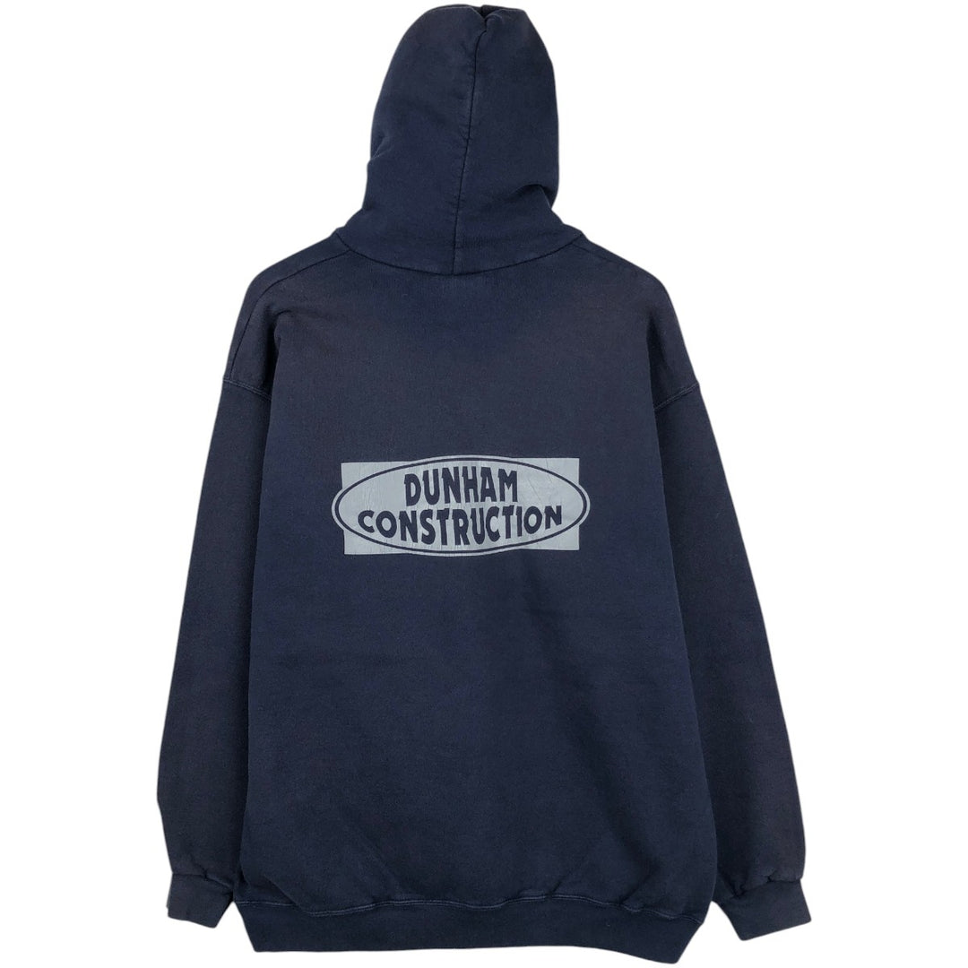 Lee Sweatshirt Pullover Hoodie, Men's Size XL (approx.) cotton navy blue type Vintage Second Hand
