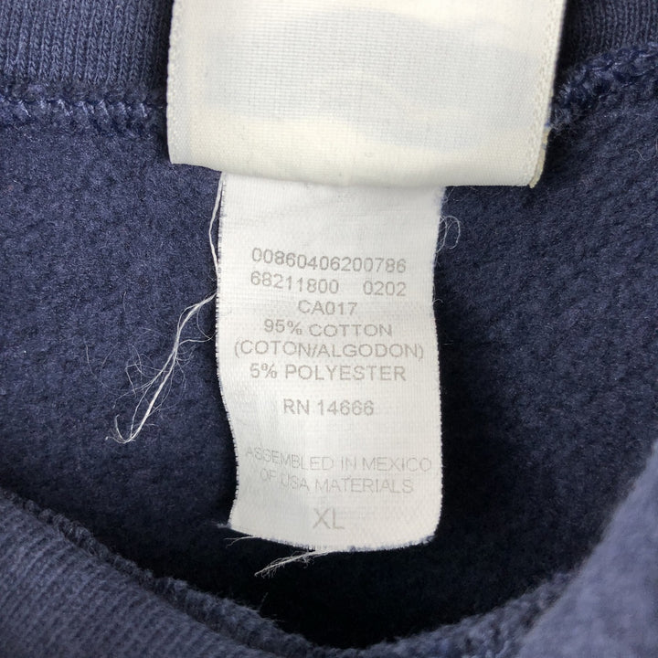 Lee Sweatshirt Pullover Hoodie, Men's Size XL (approx.) cotton navy blue type Vintage Second Hand