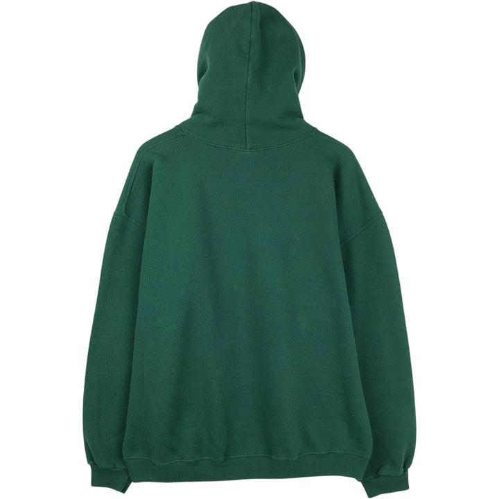 Russell sweatshirt pullover hoodie, men's size XL cotton green type Vintage Second Hand