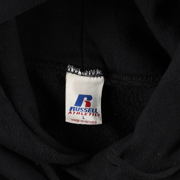 2000'S Russell sweatshirt pullover hoodie, men's size L (approx.) cotton black type Vintage Second Hand