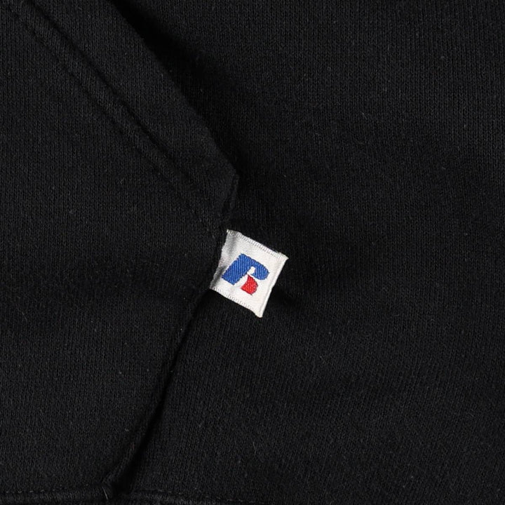 2000'S Russell sweatshirt pullover hoodie, men's size L (approx.) cotton black type Vintage Second Hand