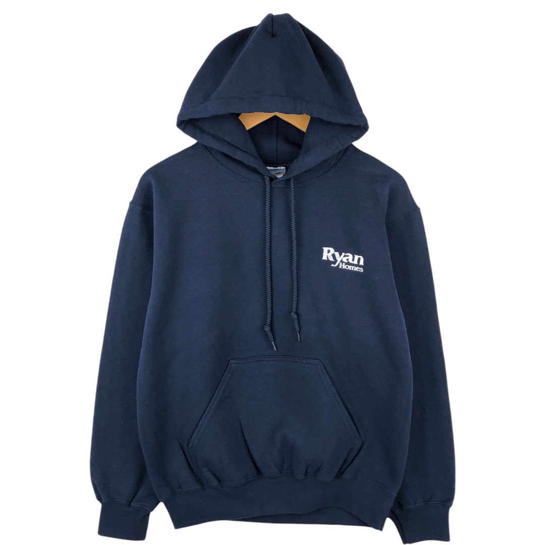 Gildan Advertising Sweat Pullover Hoodie, Men's Size S (approx.) cotton navy blue type Vintage Second Hand